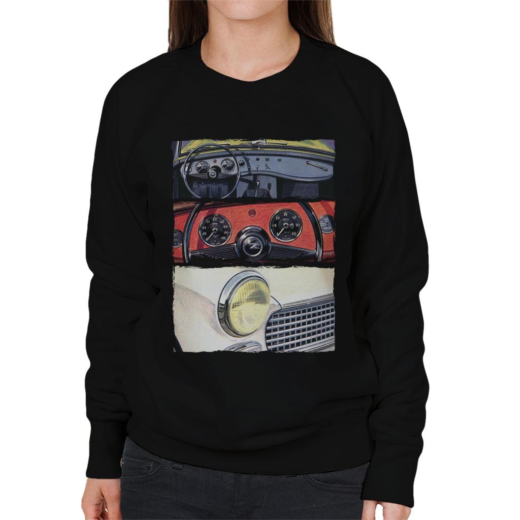 Austin Healey Montage British Motor Heritage Women's Sweatshirt-ALL + EVERY