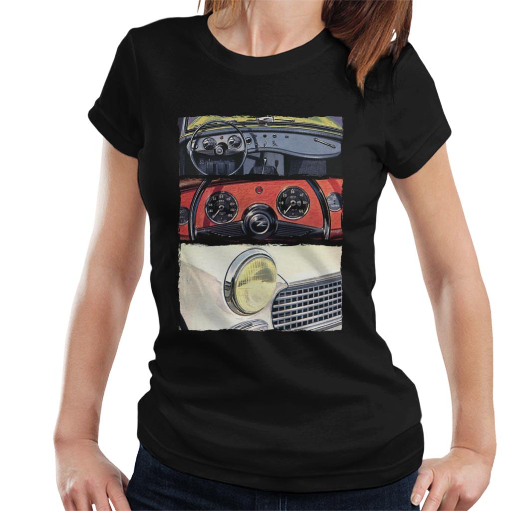 Austin Healey Montage British Motor Heritage Women's T-Shirt-ALL + EVERY