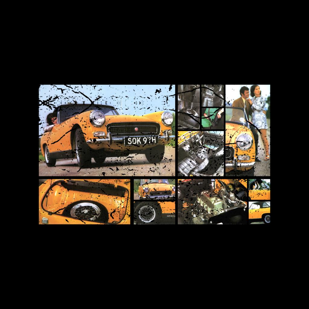 Austin Healey Sprite Mark IV Montage British Motor Heritage Men's Sweatshirt-ALL + EVERY