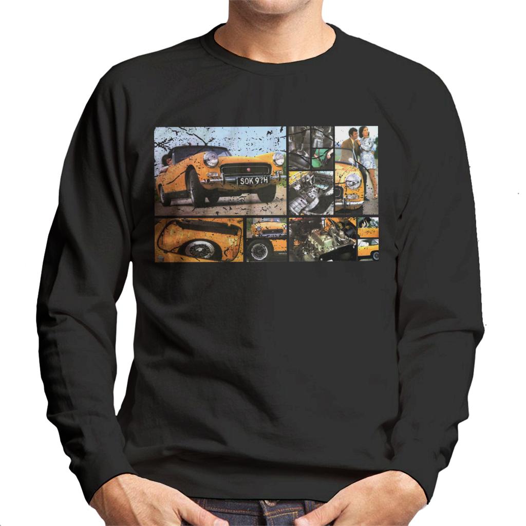 Austin Healey Sprite Mark IV Montage British Motor Heritage Men's Sweatshirt-ALL + EVERY