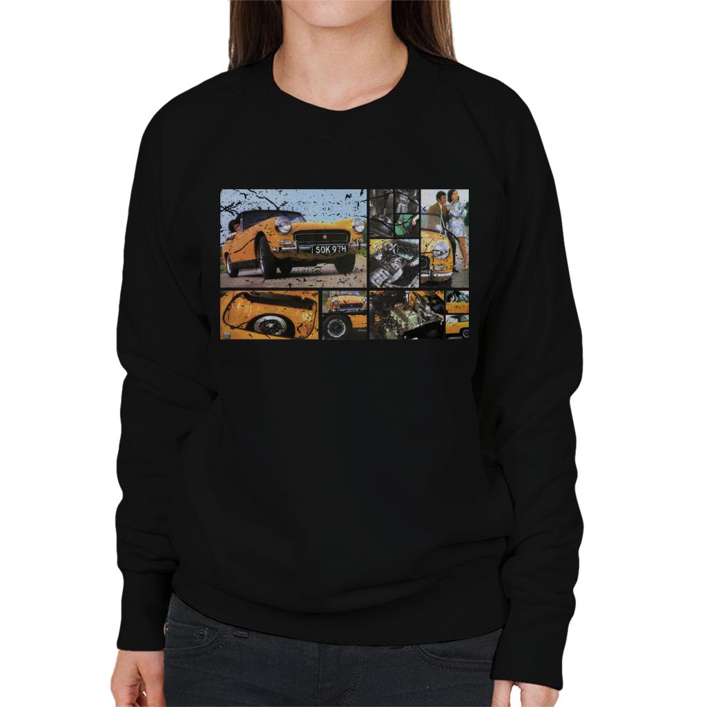 Austin Healey Sprite Mark IV Montage British Motor Heritage Women's Sweatshirt-ALL + EVERY