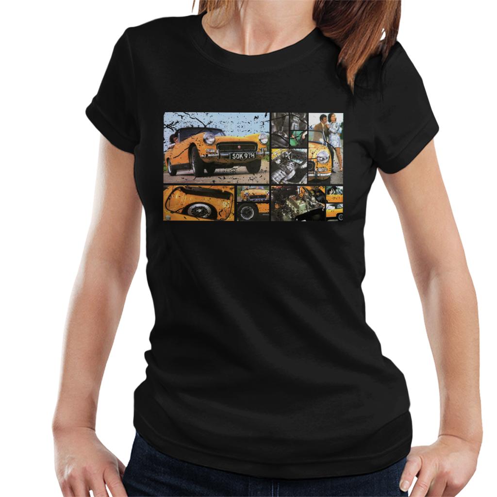 Austin Healey Sprite Mark IV Montage British Motor Heritage Women's T-Shirt-ALL + EVERY