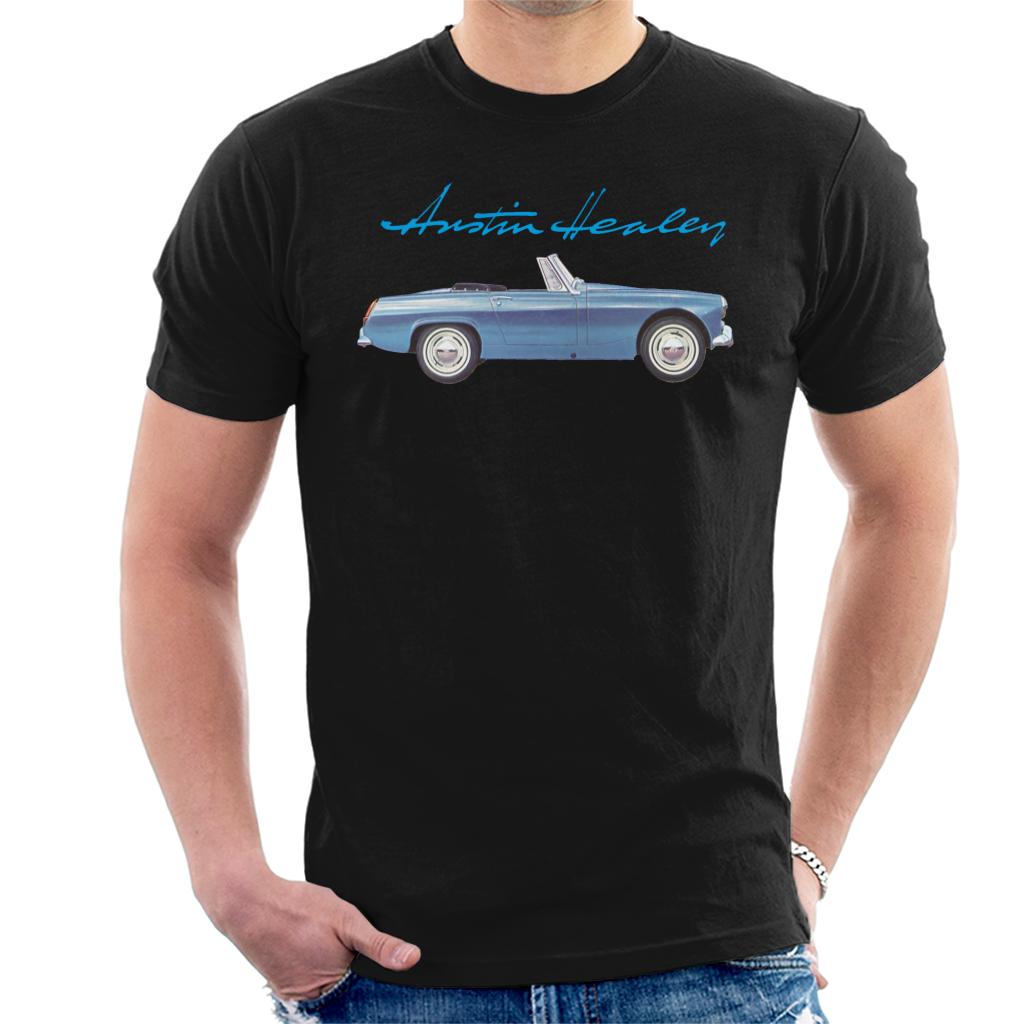 Austin Healey Blue British Motor Heritage Men's T-Shirt-ALL + EVERY