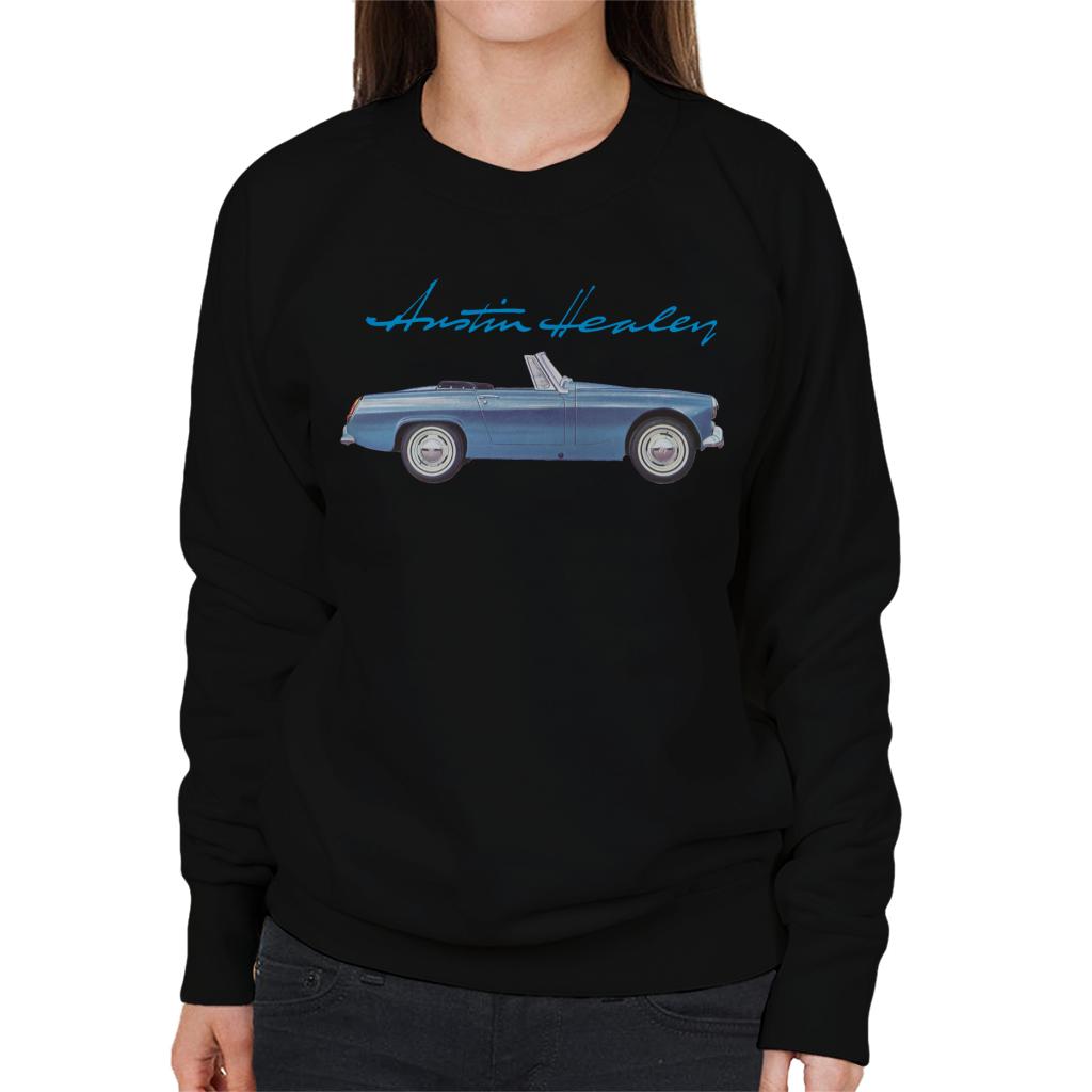 Austin Healey Blue British Motor Heritage Women's Sweatshirt-ALL + EVERY