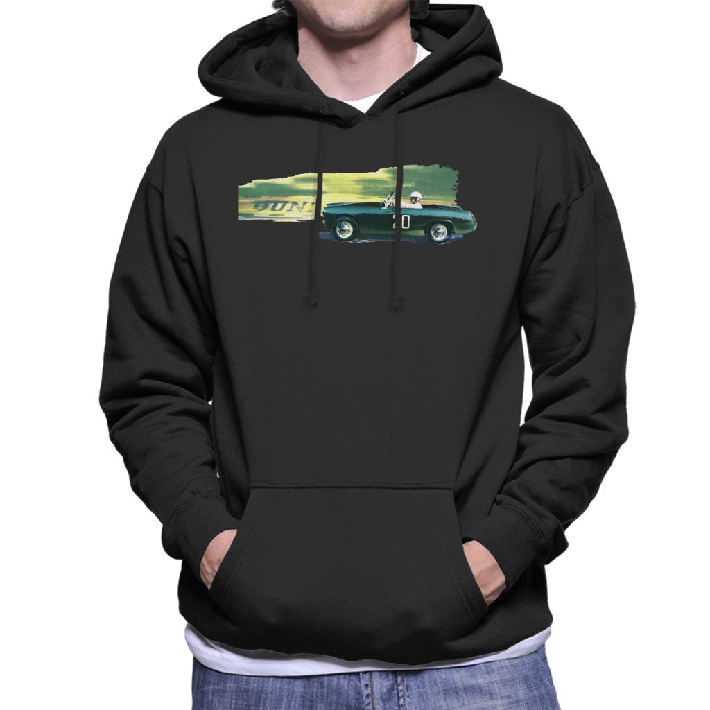 Austin Healey 20 Green British Motor Heritage Men's Hooded Sweatshirt-ALL + EVERY