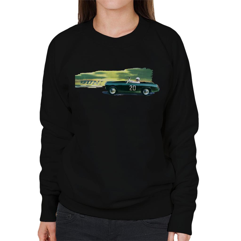 Austin Healey 20 Green British Motor Heritage Women's Sweatshirt-ALL + EVERY