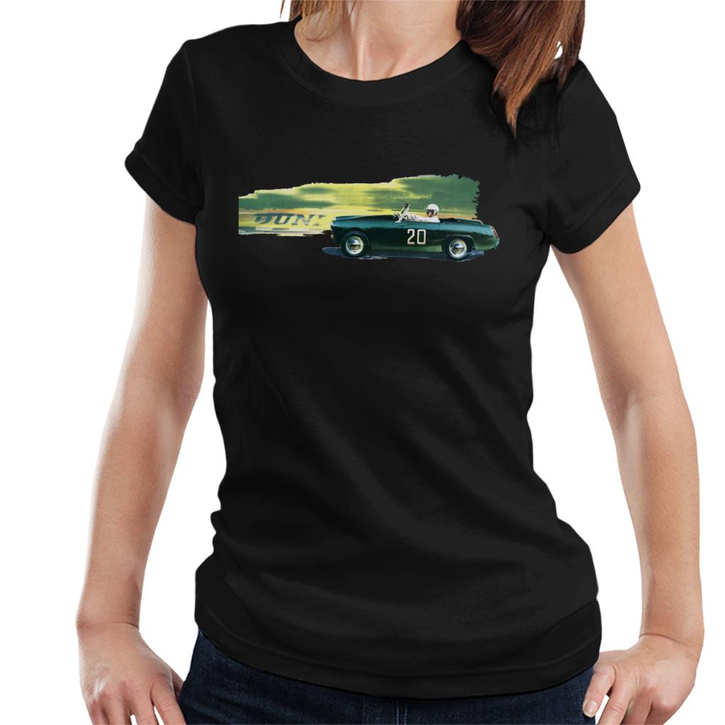 Austin Healey 20 Green British Motor Heritage Women's T-Shirt-ALL + EVERY