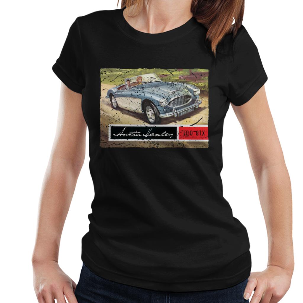 Austin Healey Country Road British Motor Heritage Women's T-Shirt-ALL + EVERY