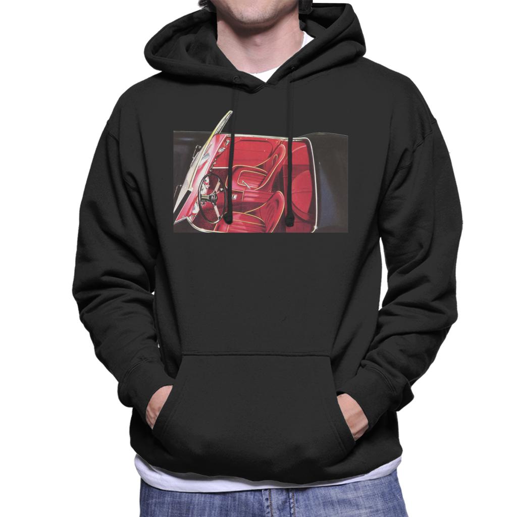 Austin Healey View Of Seats British Motor Heritage Men's Hooded Sweatshirt-ALL + EVERY