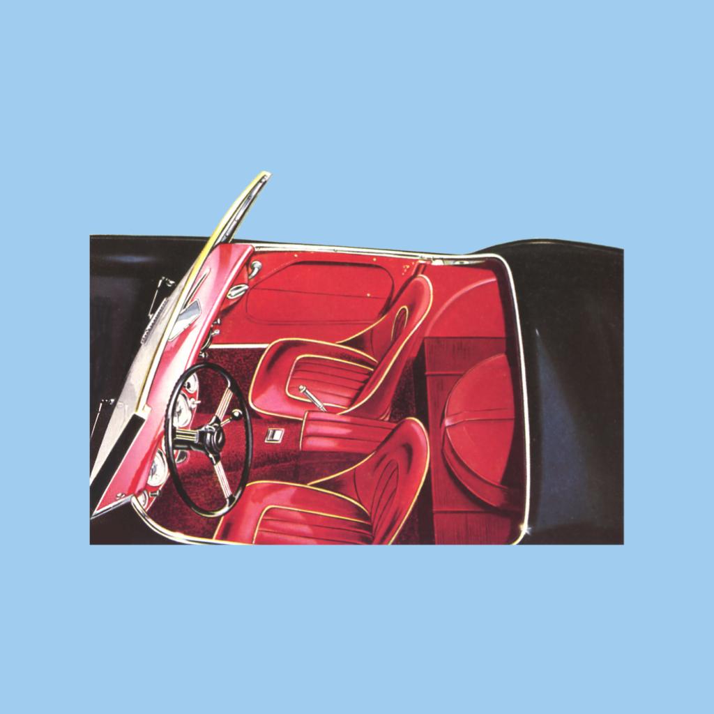 Austin Healey View Of Seats British Motor Heritage Women's Hooded Sweatshirt-ALL + EVERY