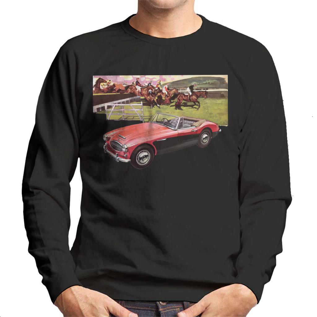 Austin Healey Sports Horses Jump British Motor Heritage Men's Sweatshirt-ALL + EVERY