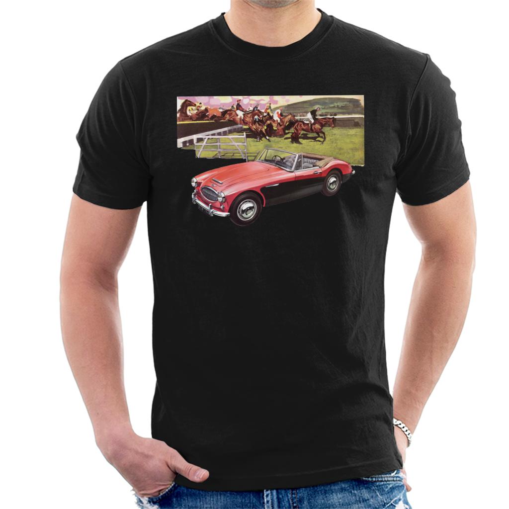 Austin Healey Sports Horses Jump British Motor Heritage Men's T-Shirt-ALL + EVERY