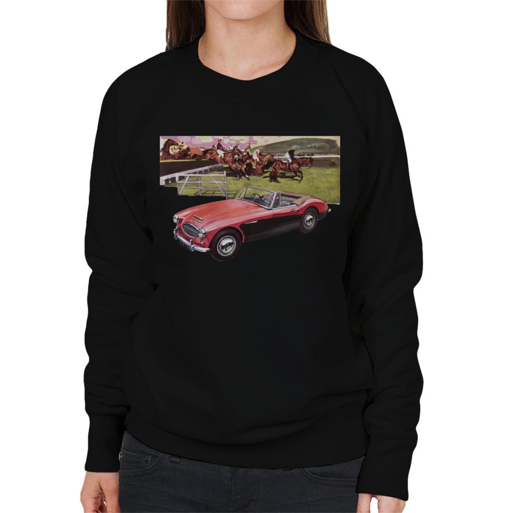 Austin Healey Sports Horses Jump British Motor Heritage Women's Sweatshirt-ALL + EVERY