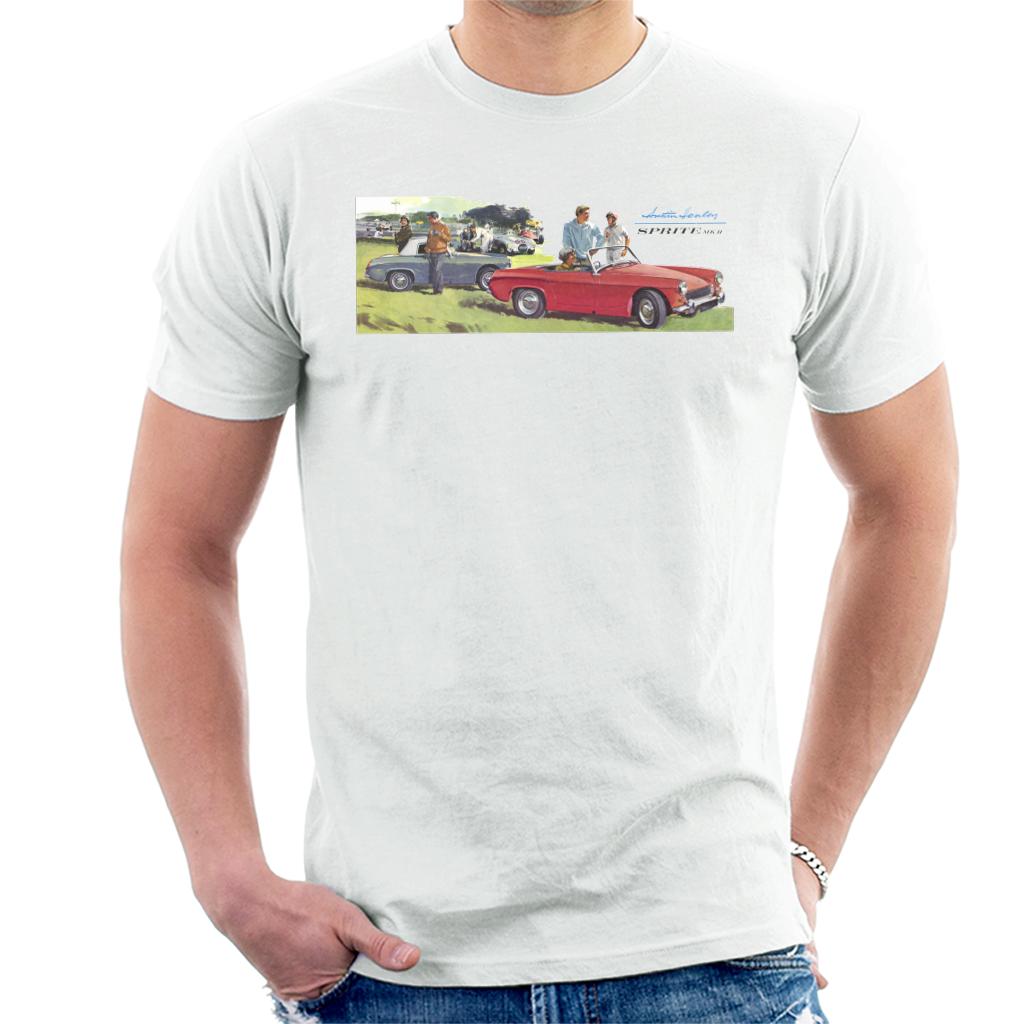 Austin Healey Sprite Mk II Race Day British Motor Heritage Men's T-Shirt-ALL + EVERY