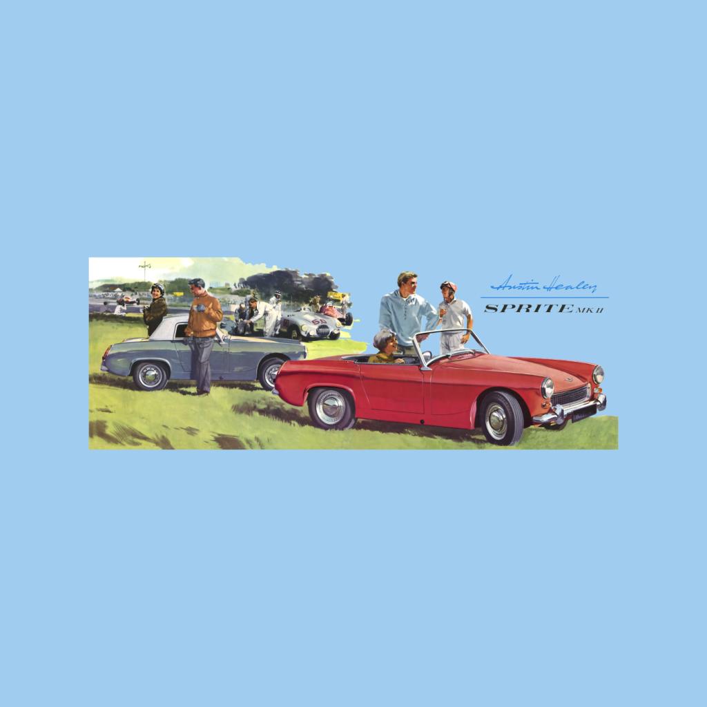 Austin Healey Sprite Mk II Race Day British Motor Heritage Women's Sweatshirt-ALL + EVERY