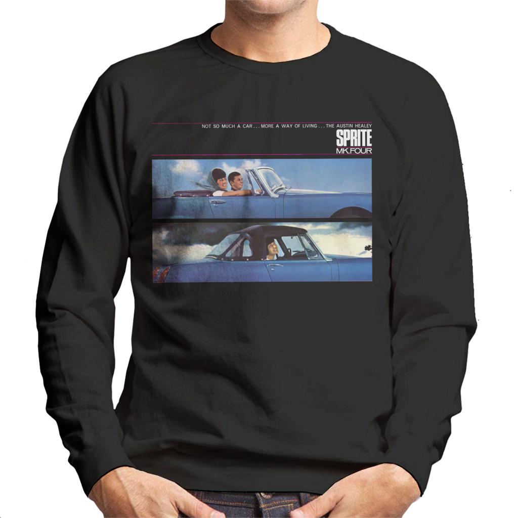 Austin Healey Sprite Mk IV A Way Of Living British Motor Heritage Men's Sweatshirt-ALL + EVERY