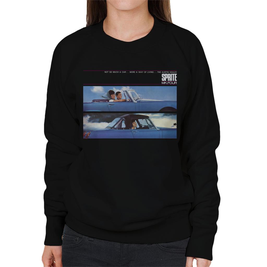 Austin Healey Sprite Mk IV A Way Of Living British Motor Heritage Women's Sweatshirt-ALL + EVERY