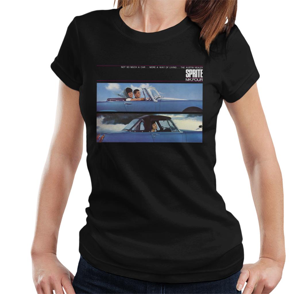 Austin Healey Sprite Mk IV A Way Of Living British Motor Heritage Women's T-Shirt-ALL + EVERY