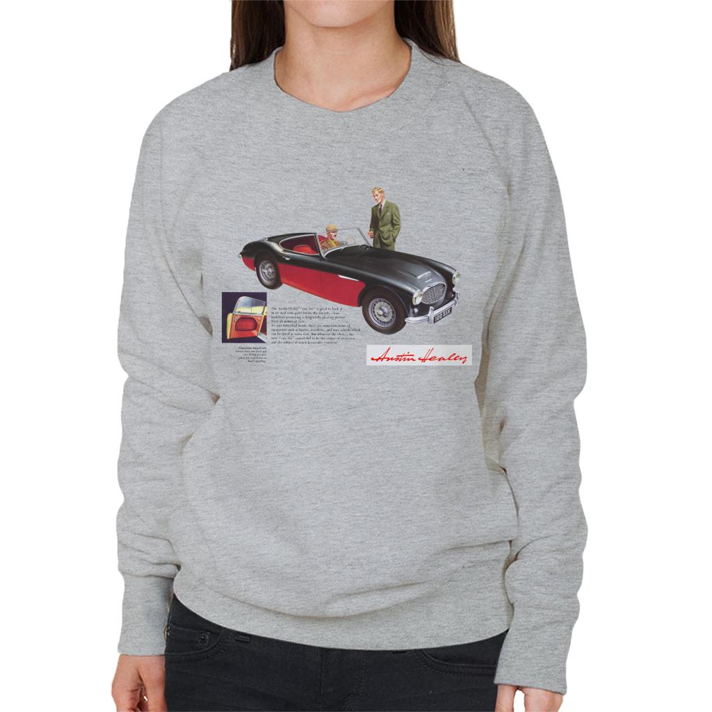 Austin Healey Black 100 Six British Motor Heritage Women's Sweatshirt-ALL + EVERY