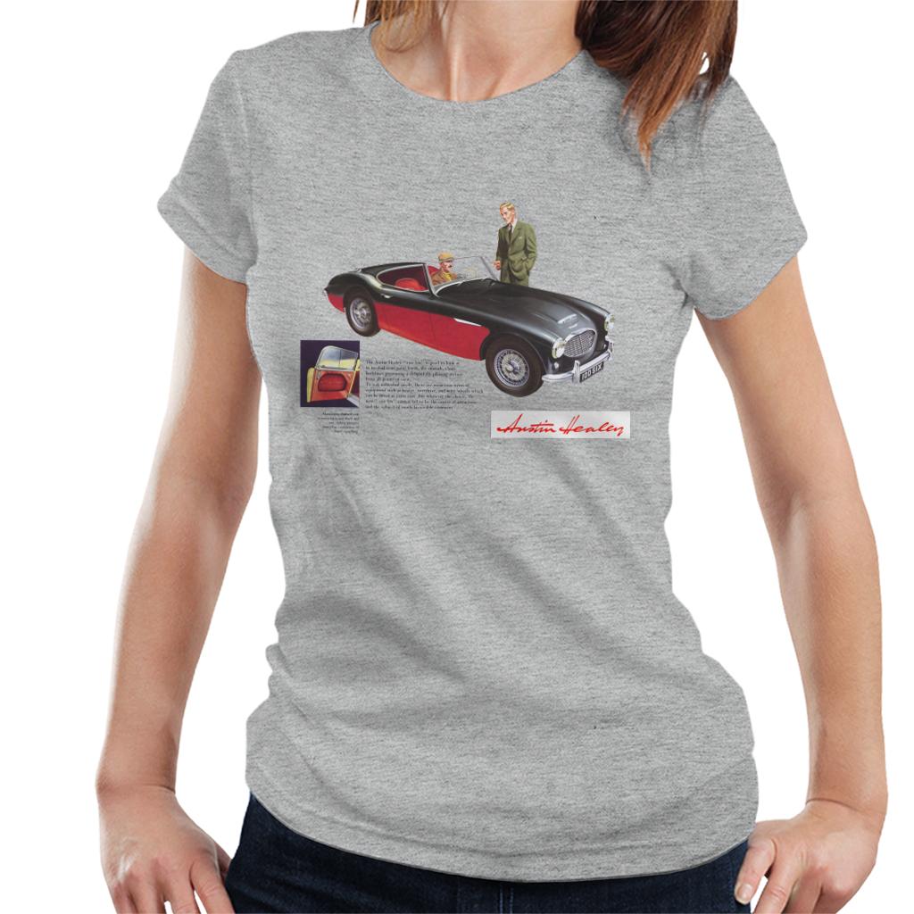 Austin Healey Black 100 Six British Motor Heritage Women's T-Shirt-ALL + EVERY