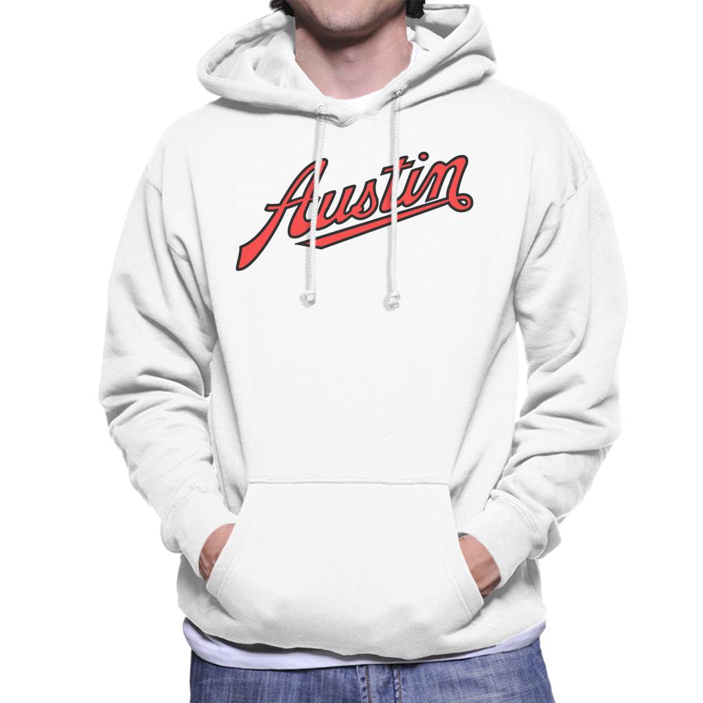 Austin Logo British Motor Heritage Men's Hooded Sweatshirt-ALL + EVERY