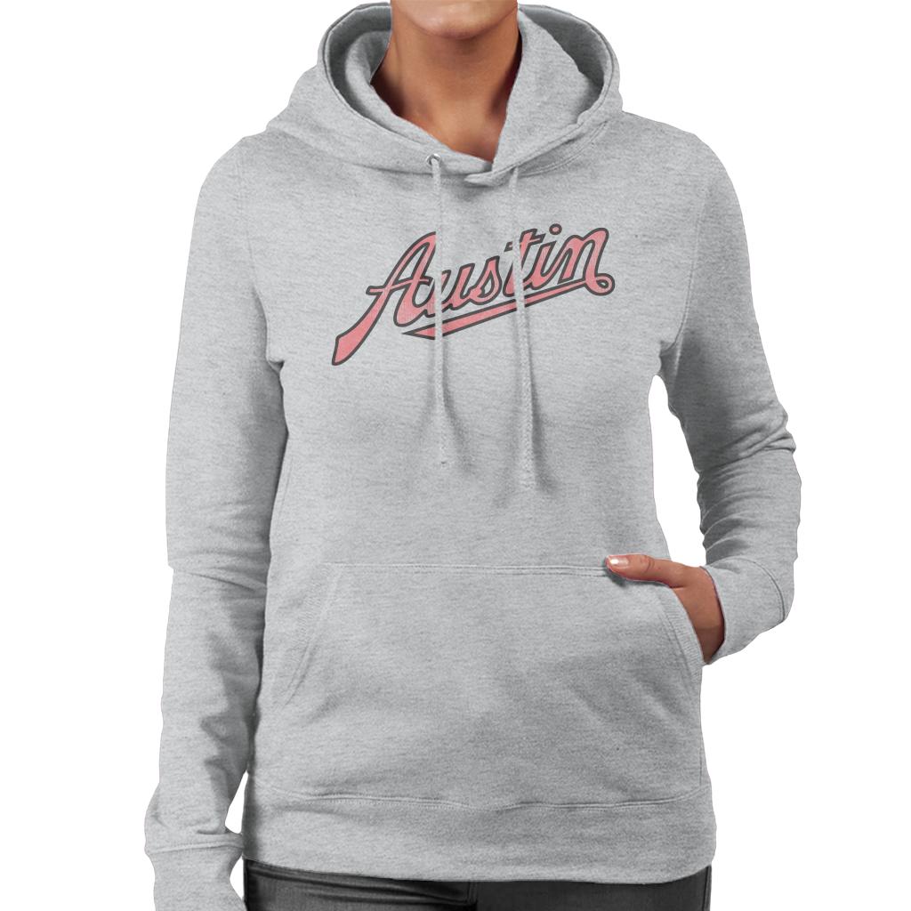 Austin Vintage Logo British Motor Heritage Women's Hooded Sweatshirt-ALL + EVERY