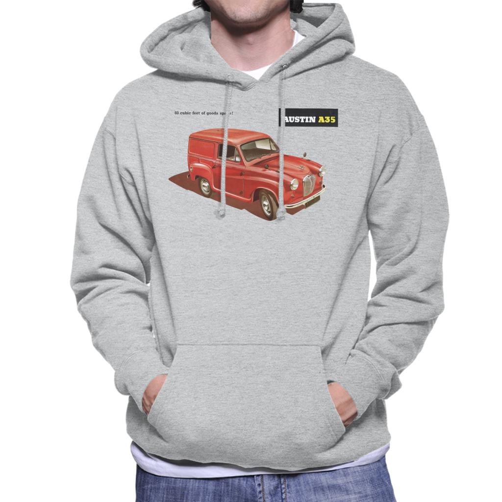 Austin A35 Goods Space British Motor Heritage Men's Hooded Sweatshirt-ALL + EVERY