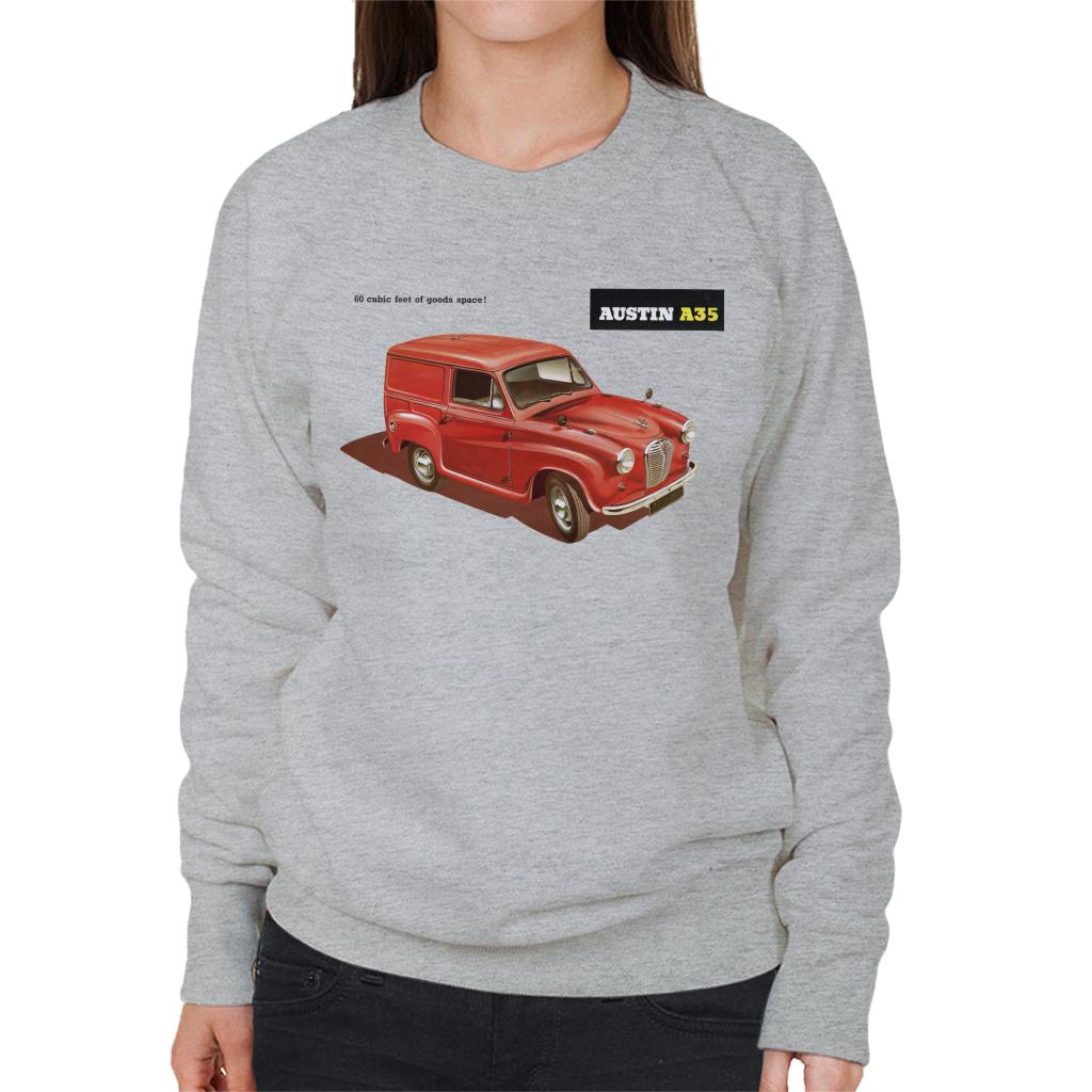 Austin A35 Goods Space British Motor Heritage Women's Sweatshirt-ALL + EVERY