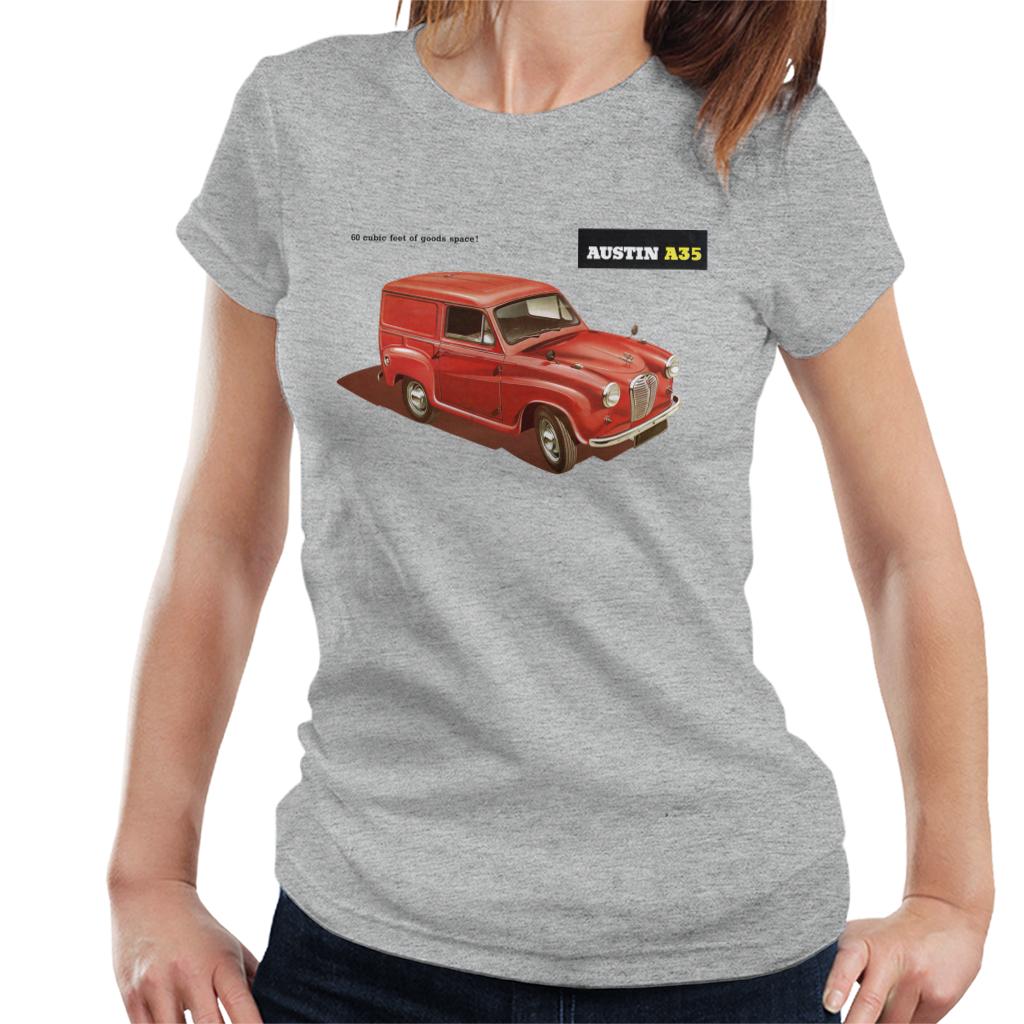 Austin A35 Goods Space British Motor Heritage Women's T-Shirt-ALL + EVERY