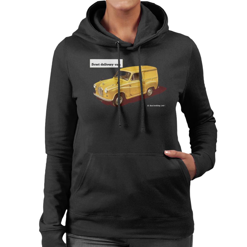 Austin 5cwt Delivery Van British Motor Heritage Women's Hooded Sweatshirt-ALL + EVERY