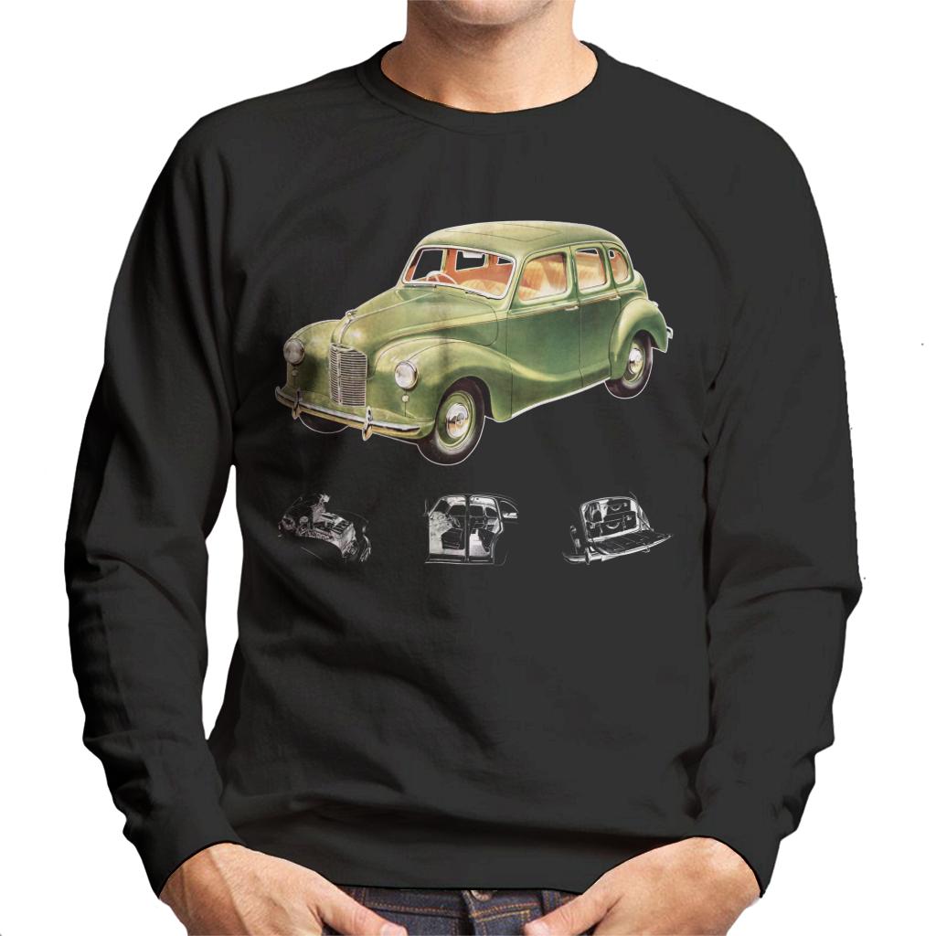 Austin X Ray Interior British Motor Heritage Men's Sweatshirt-ALL + EVERY