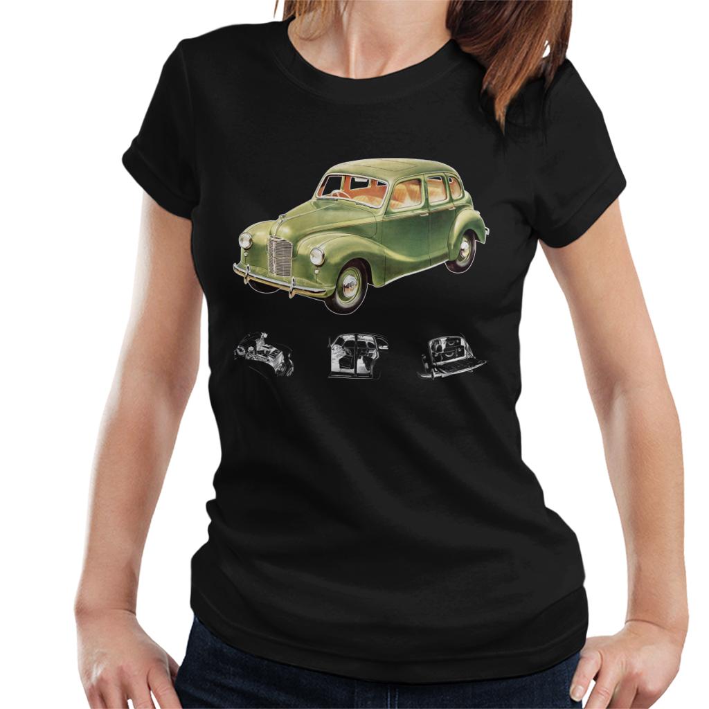 Austin X Ray Interior British Motor Heritage Women's T-Shirt-ALL + EVERY