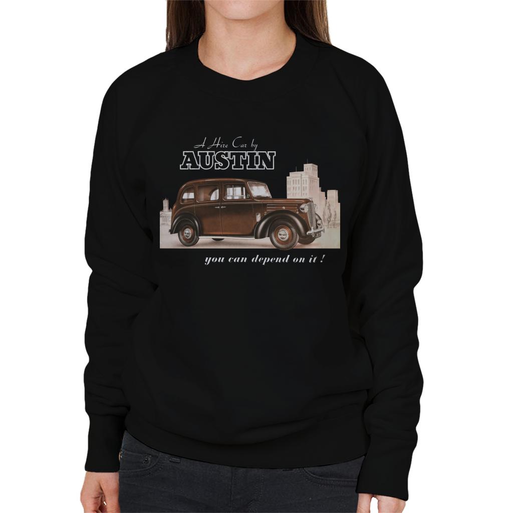 Austin You Can Depend On It British Motor Heritage Women's Sweatshirt-ALL + EVERY