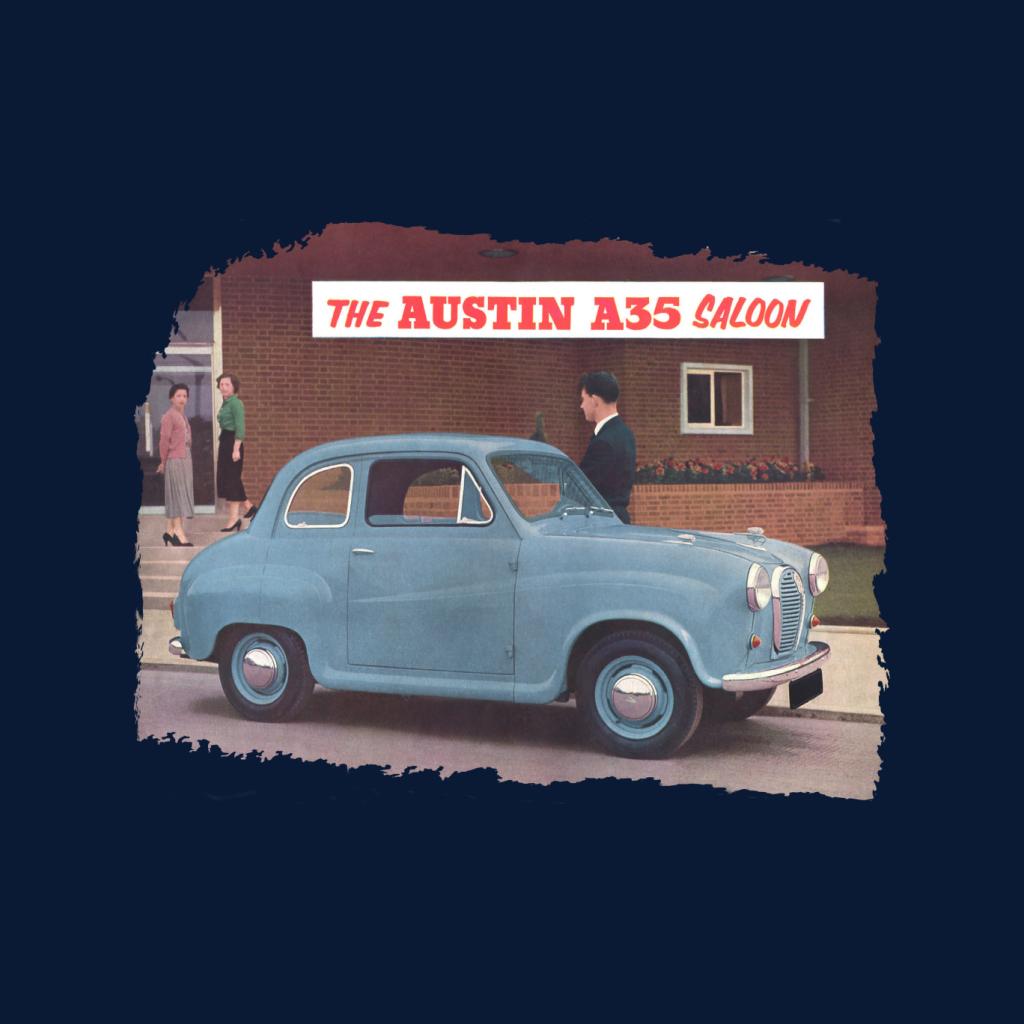 Austin A35 Saloon British Motor Heritage Women's Hooded Sweatshirt-ALL + EVERY