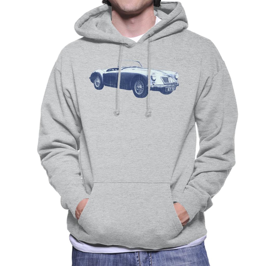 MG MGA 1962 British Motor Heritage Men's Hooded Sweatshirt-ALL + EVERY