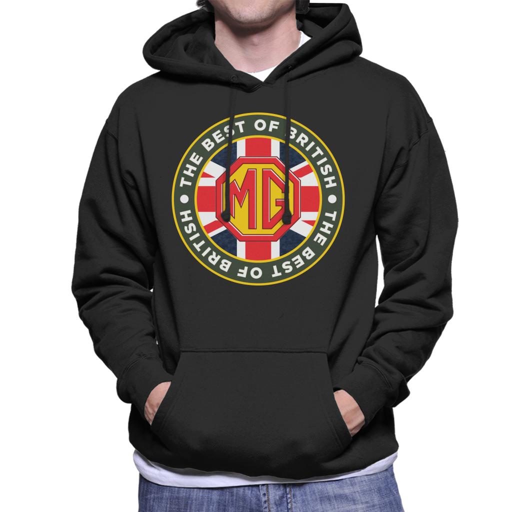 MG The Best Of British Motor Heritage Men's Hooded Sweatshirt-ALL + EVERY