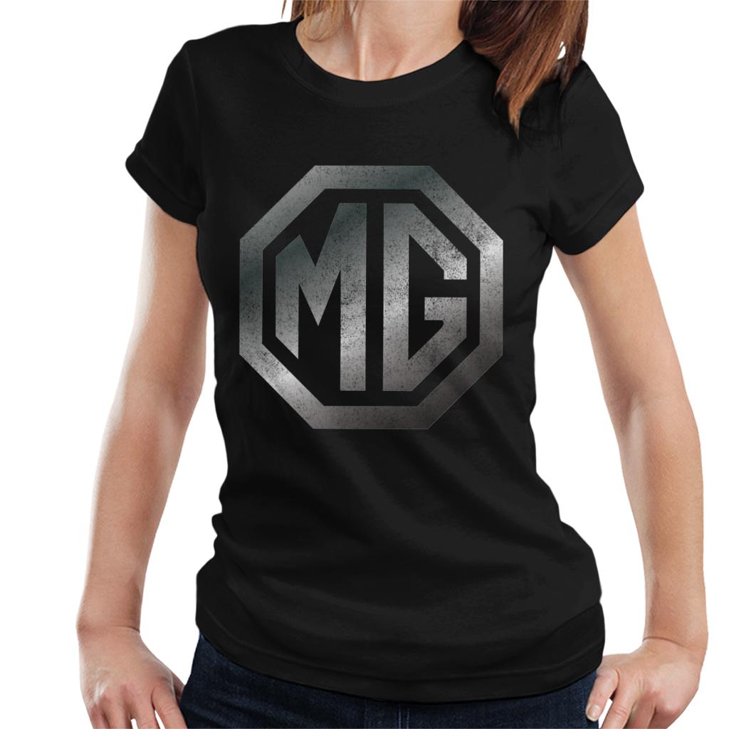 MG Chrome Logo British Motor Heritage Women's T-Shirt-ALL + EVERY