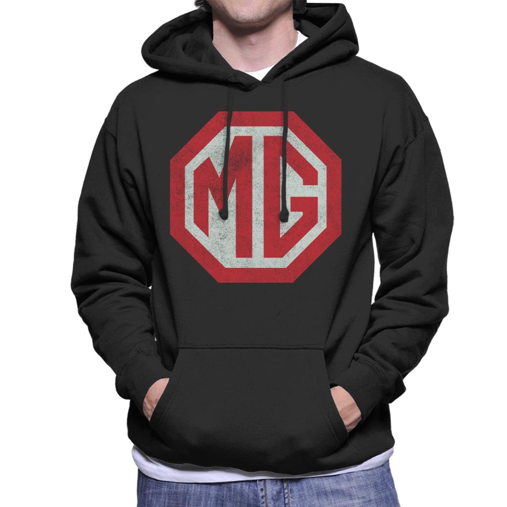 MG Classic Logo British Motor Heritage Men's Hooded Sweatshirt-ALL + EVERY