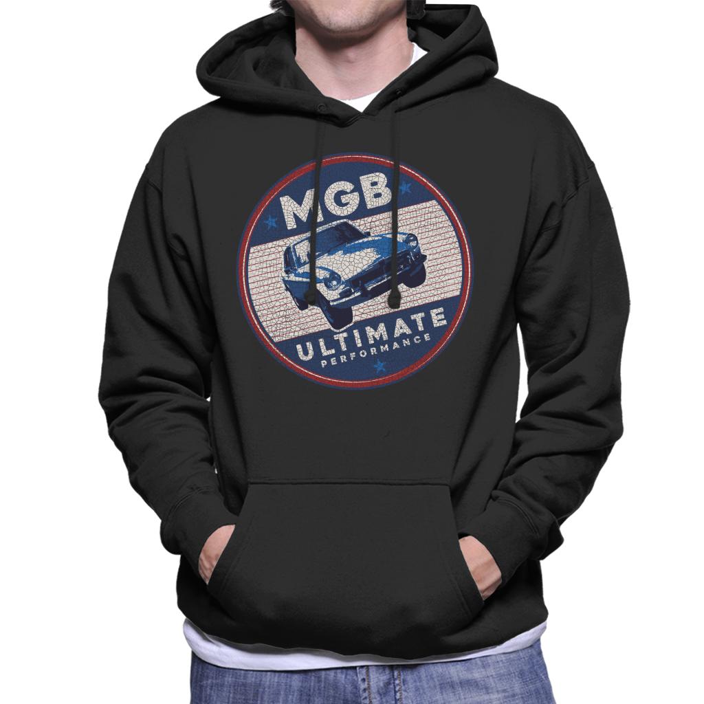 MG B Ultimate Performance British Motor Heritage Men's Hooded Sweatshirt-ALL + EVERY