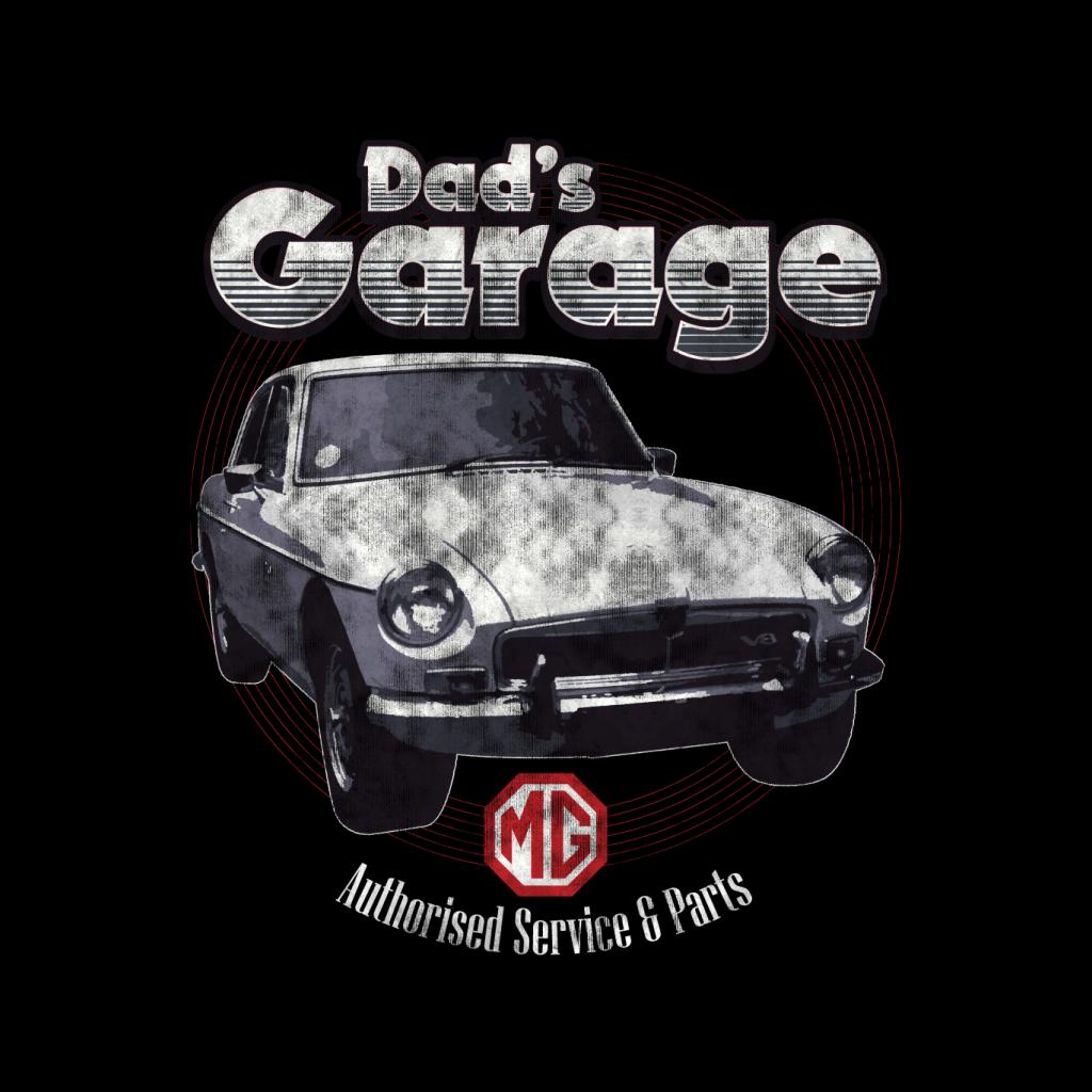 MG Dads Garage British Motor Heritage Men's Hooded Sweatshirt-ALL + EVERY
