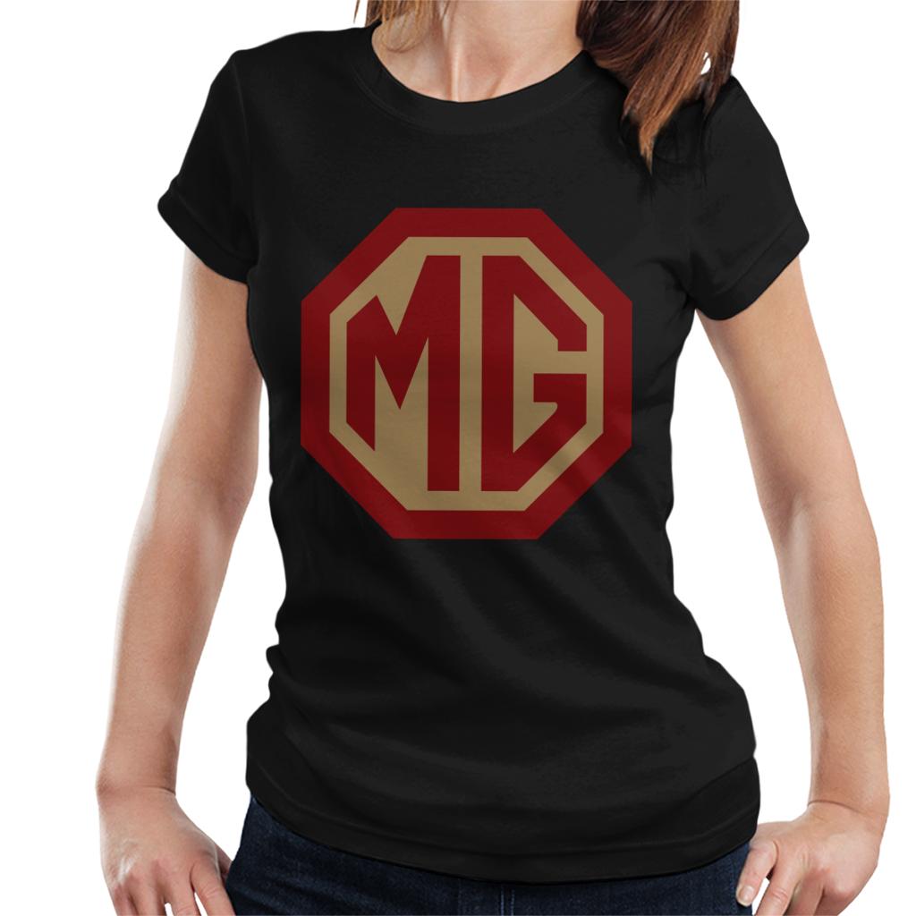 MG Red And Gold Logo British Motor Heritage Women's T-Shirt-ALL + EVERY