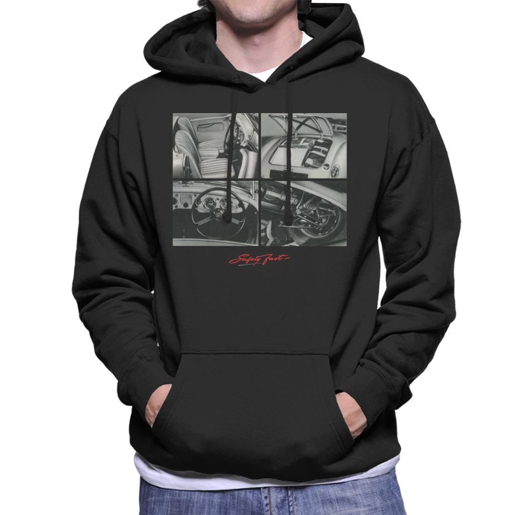 MG Safety Fast Montage British Motor Heritage Men's Hooded Sweatshirt-ALL + EVERY