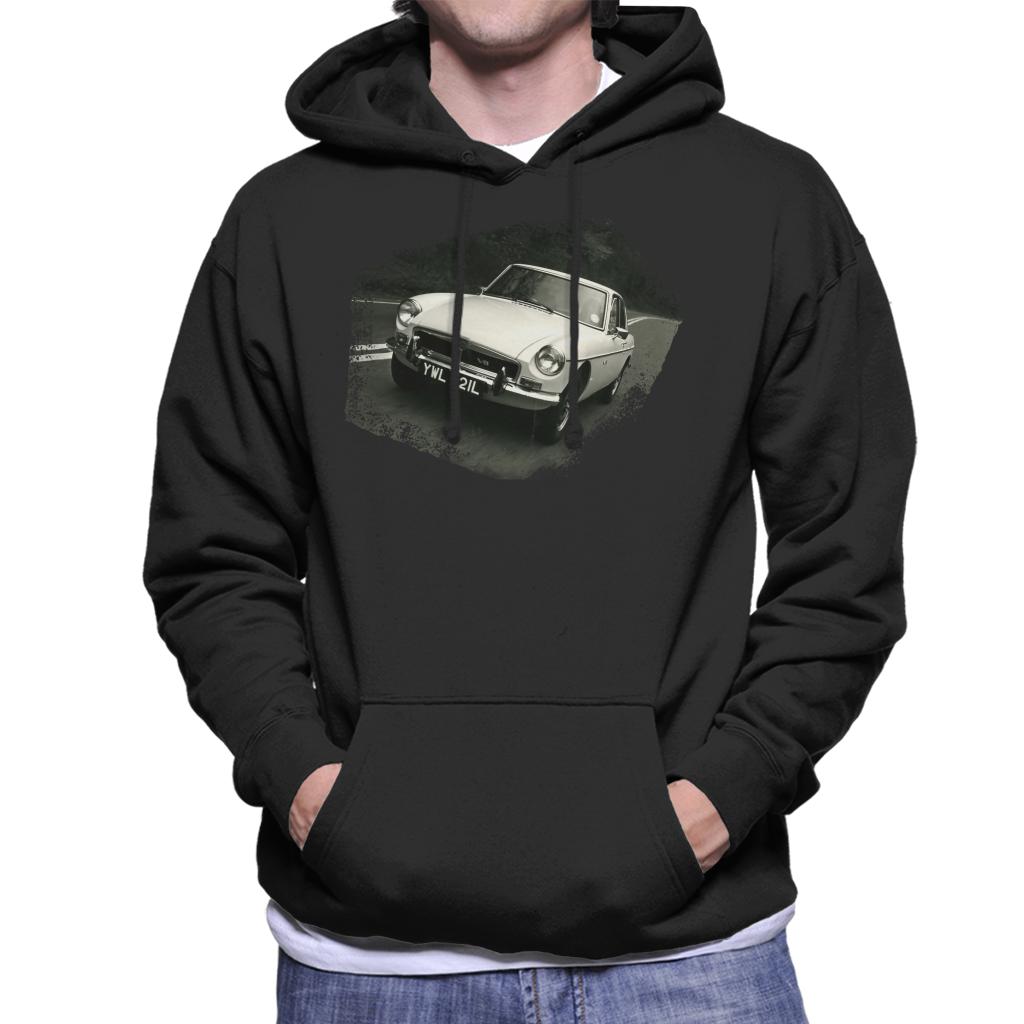 MG On The Road British Motor Heritage Men's Hooded Sweatshirt-ALL + EVERY