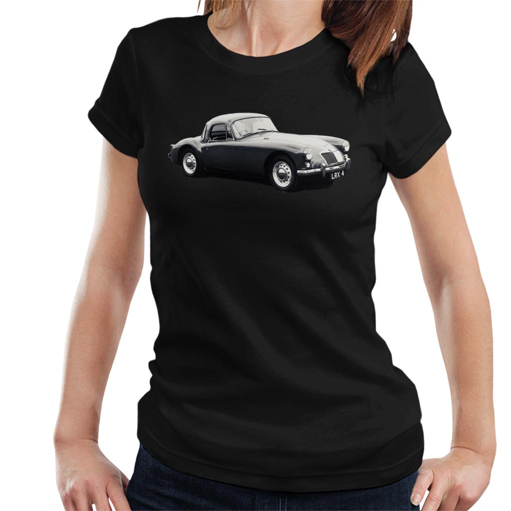 MG Side View British Motor Heritage Women's T-Shirt-ALL + EVERY