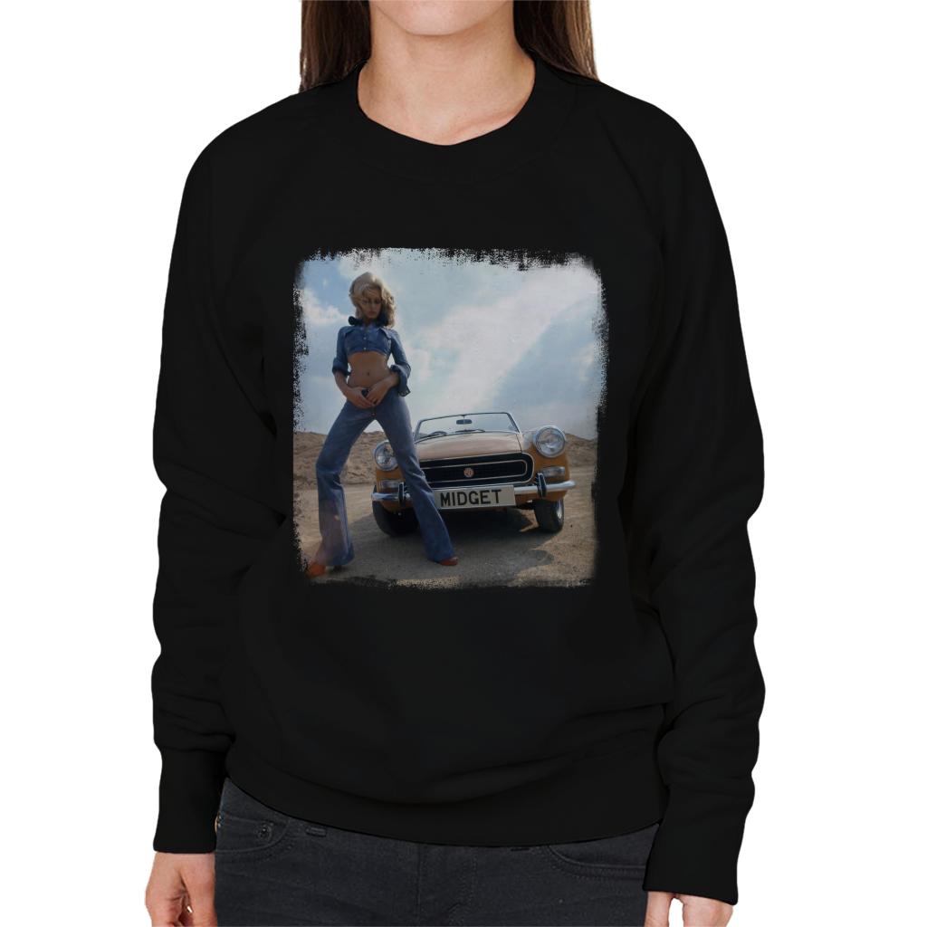 MG Midget British Motor Heritage Women's Sweatshirt-ALL + EVERY