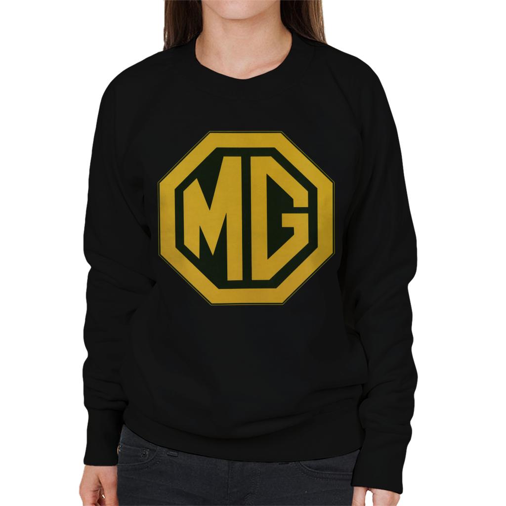 MG Gold Logo British Motor Heritage Women's Sweatshirt-ALL + EVERY