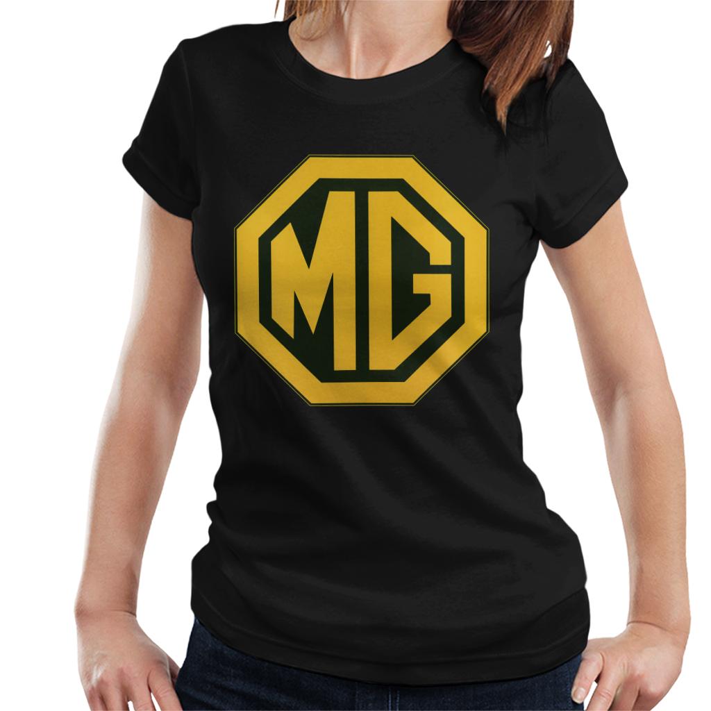 MG Gold Logo British Motor Heritage Women's T-Shirt-ALL + EVERY