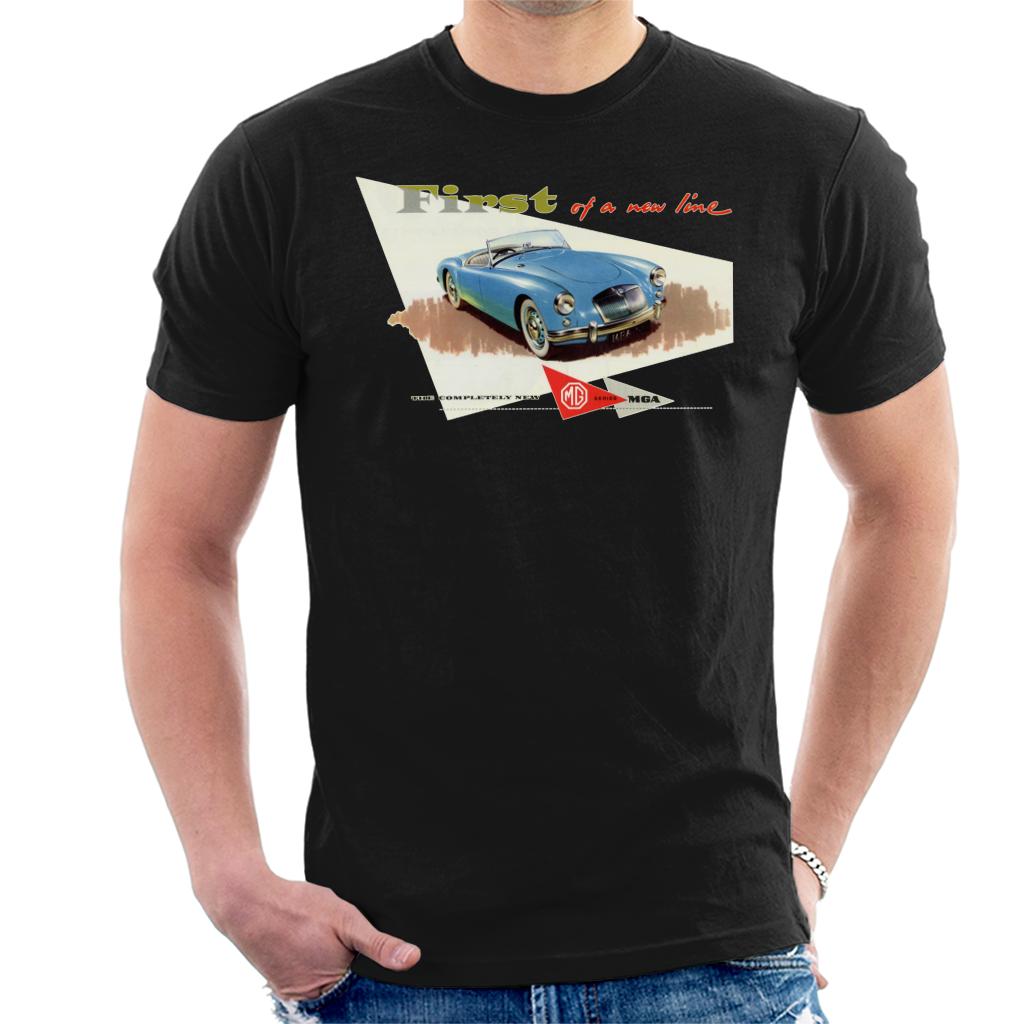 MG First Of A New Line British Motor Heritage Men's T-Shirt-ALL + EVERY