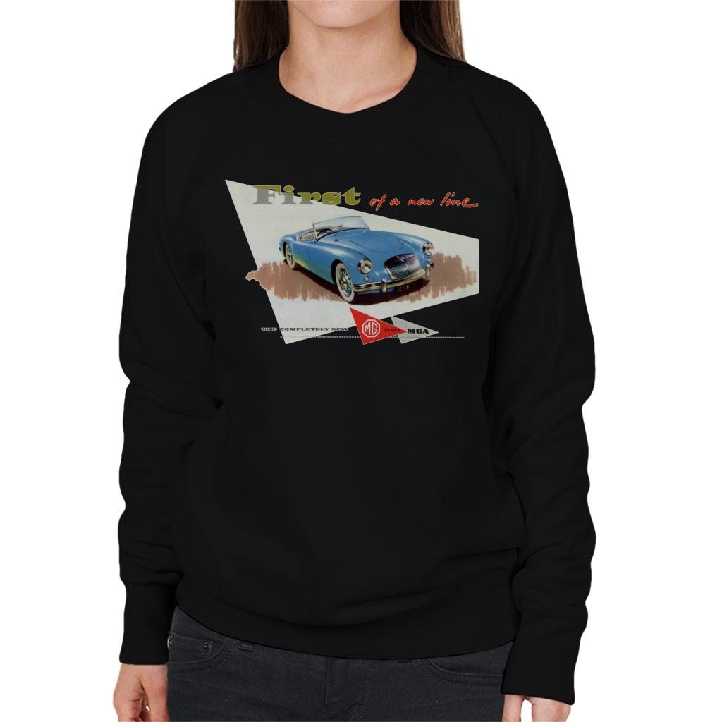 MG First Of A New Line British Motor Heritage Women's Sweatshirt-ALL + EVERY