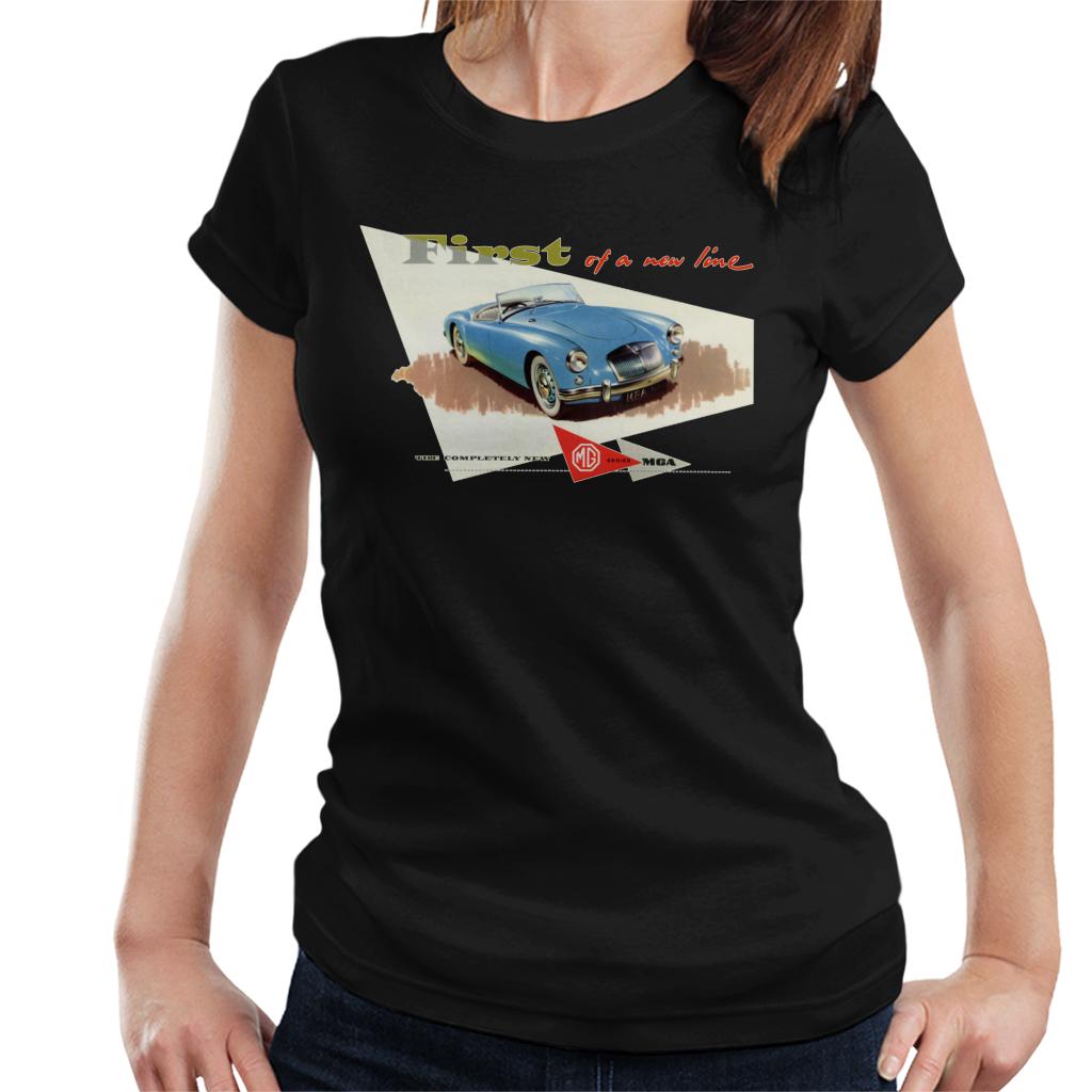 MG First Of A New Line British Motor Heritage Women's T-Shirt-ALL + EVERY